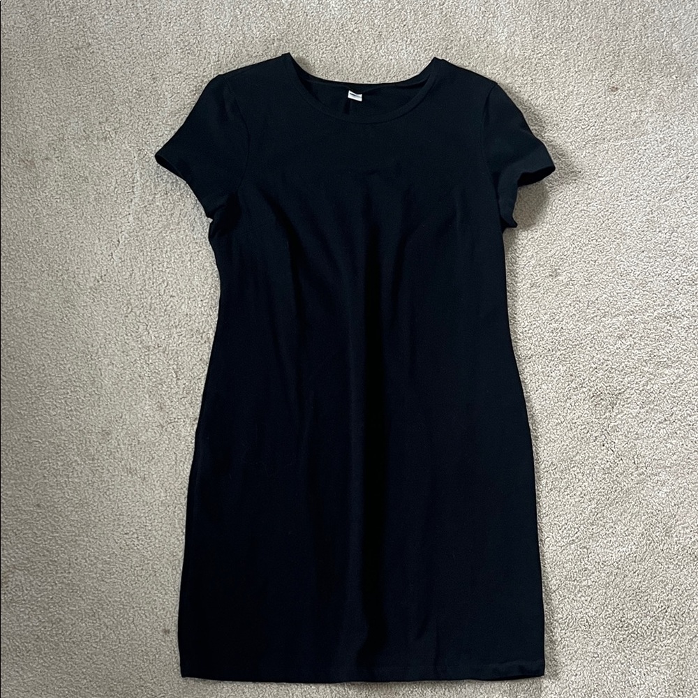 Classic Black Short Sleeve Dress